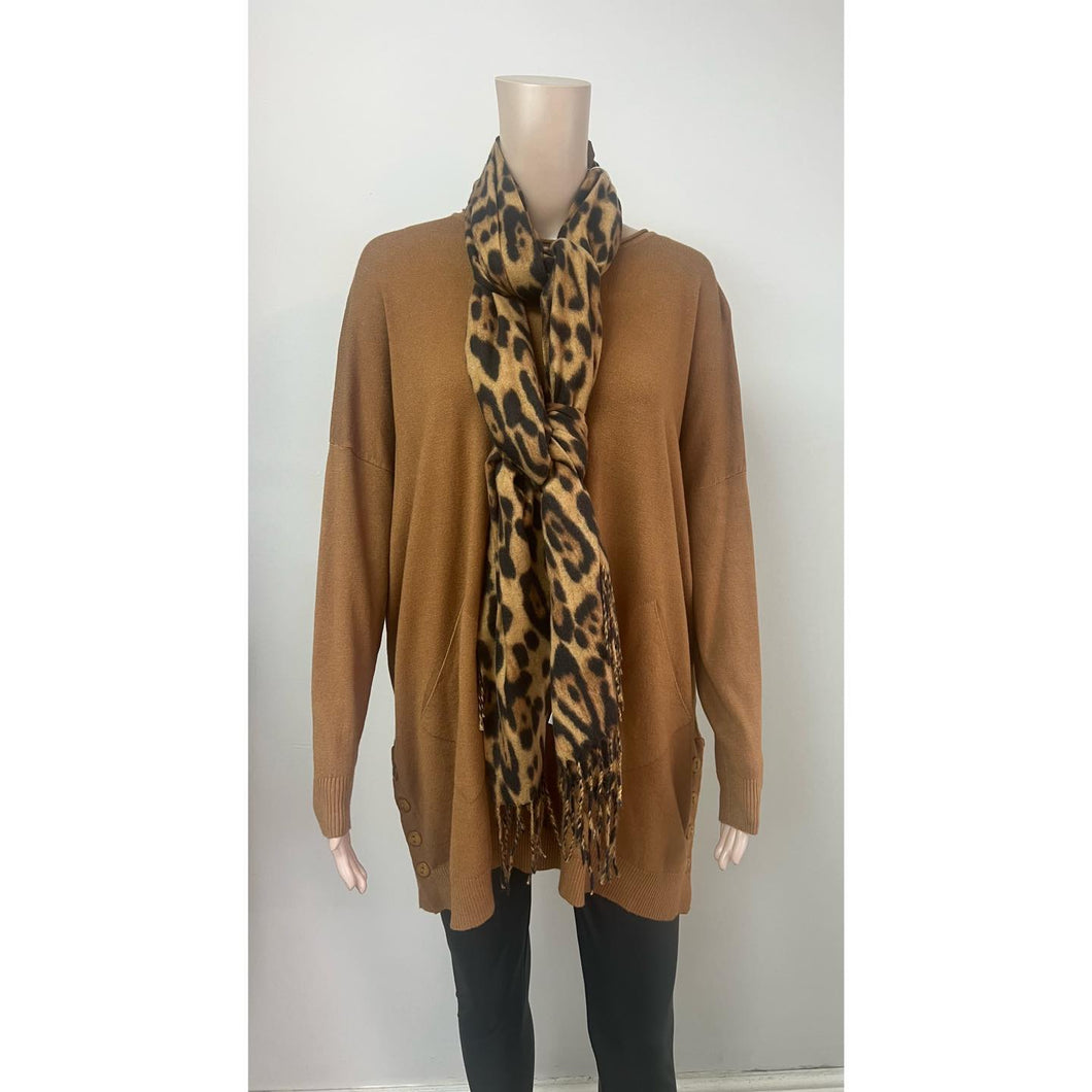 Leopard print scarf