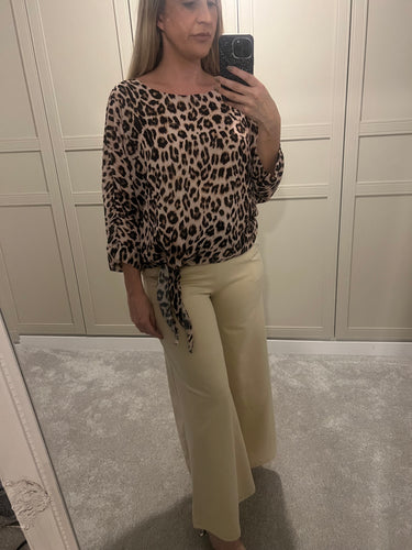 Leopard print top