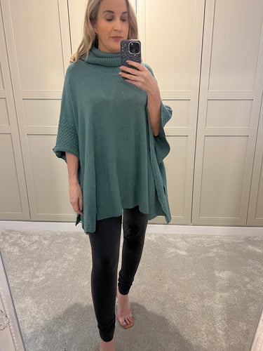 Green poncho