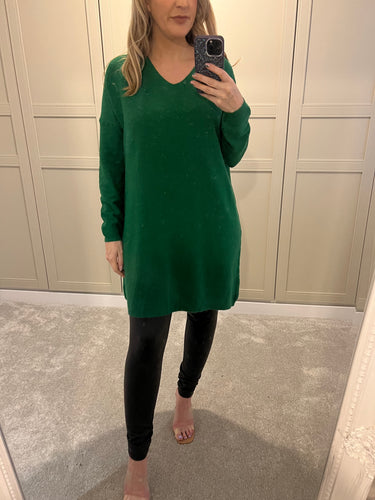 Long green jumper