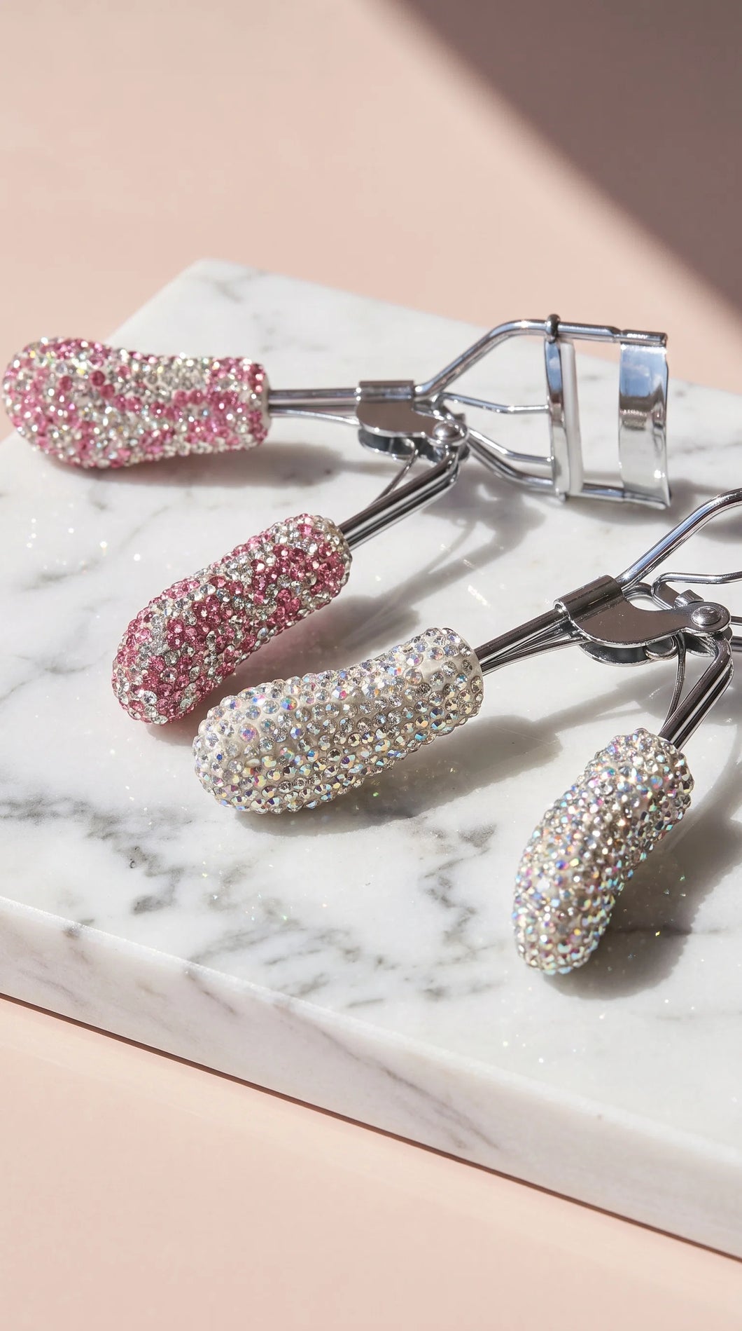 Crystal Silver diamanté eyelash curler