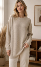 Oatmeal longline jumper