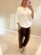 White batwing jumper