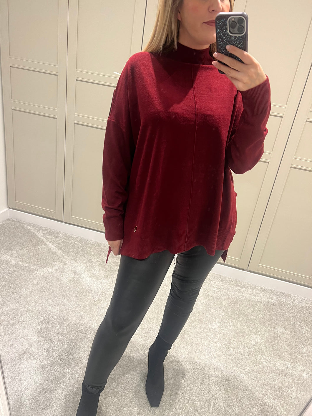 Burgundy jumper