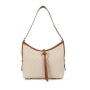 Beige shoulder bag