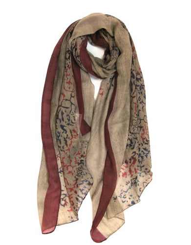 Totem pattern scarf